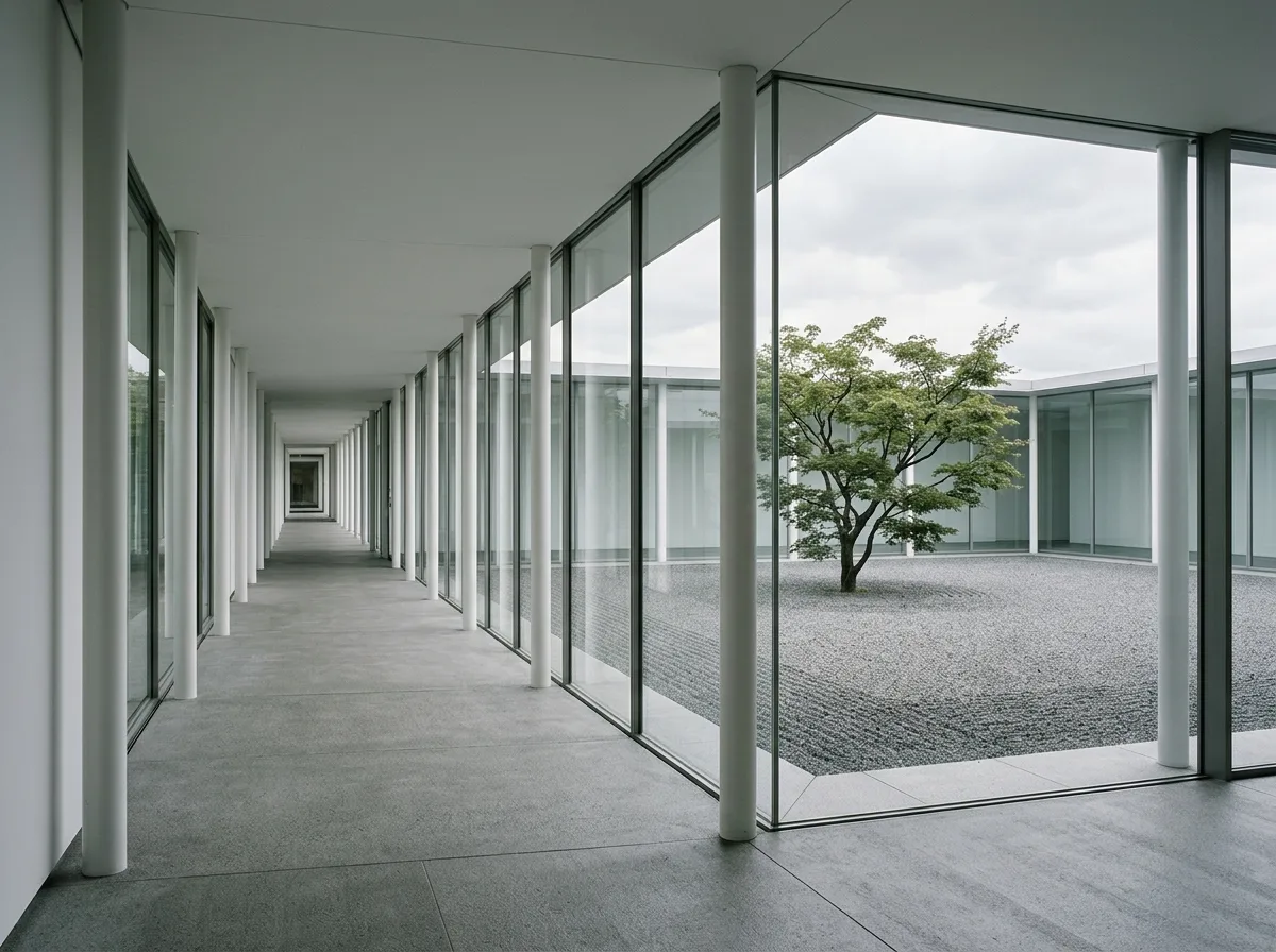 Horizontal Extension: Colonnades, Glass, and Courtyards