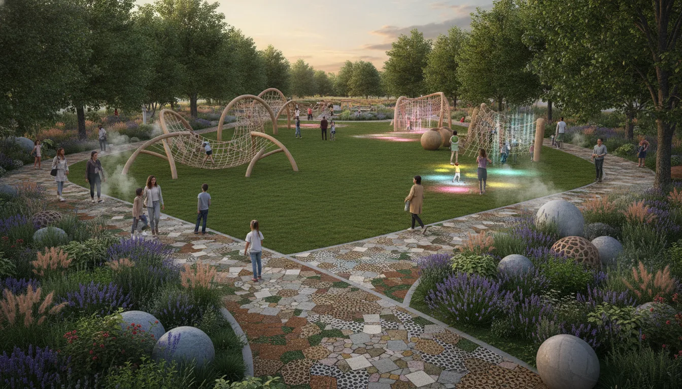 Urban Green Space Renewal: Interactive Sensory Playground