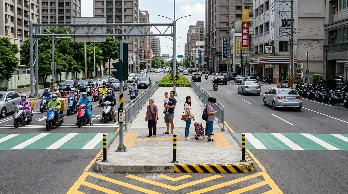 Pedestrian Refuge Islands: Central Waiting Areas of 1.5 Meters or More in Width