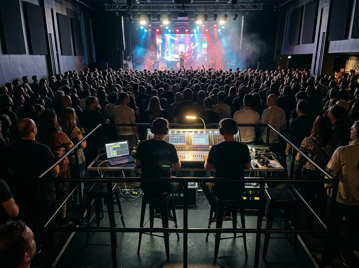 FOHの位置：音響エンジニアは観客が聞くものを聞くべき