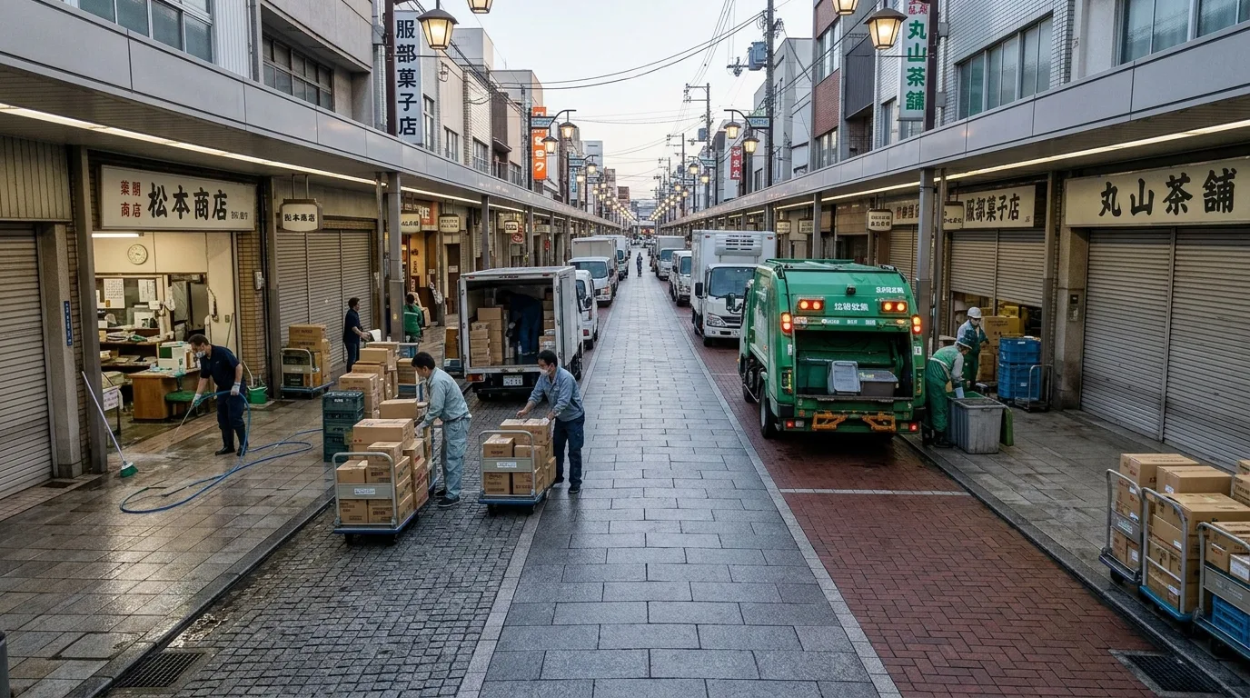 サービス時間：トラックの進入可能時間