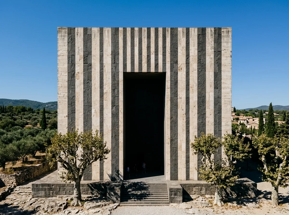 Stone Shell of the Theater: Vertical Divisions and Deeply Recessed Entrances