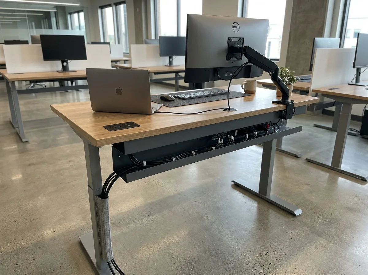 Under-Desk Wiring: Not a Single Cable Visible