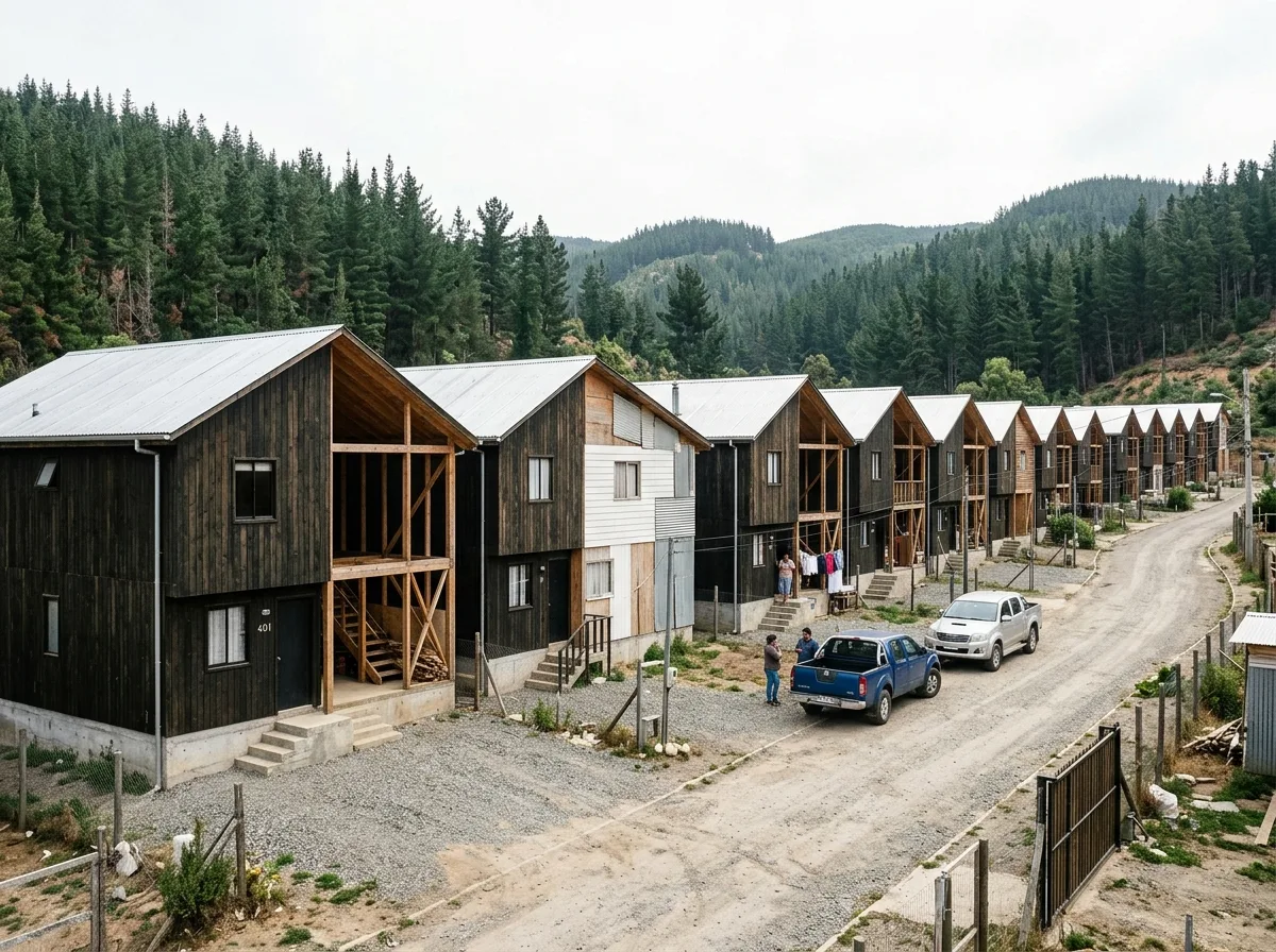 半完成住宅：半分を建て、残りを居住者に