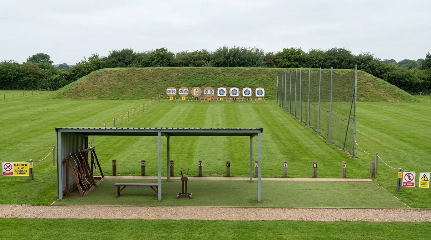 Archery Range: Target Path, Backstop, and Safety Zone