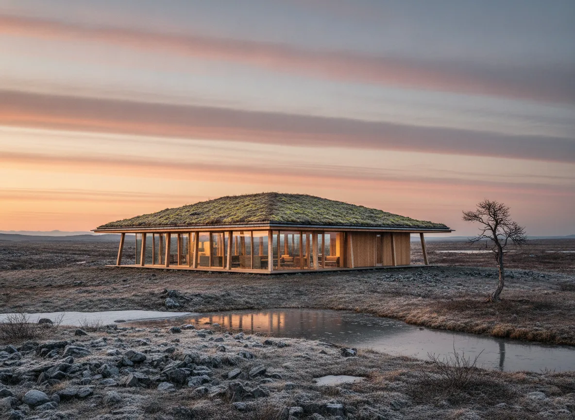 Tundra Glass House: Extreme Environment Symbiotic Architecture