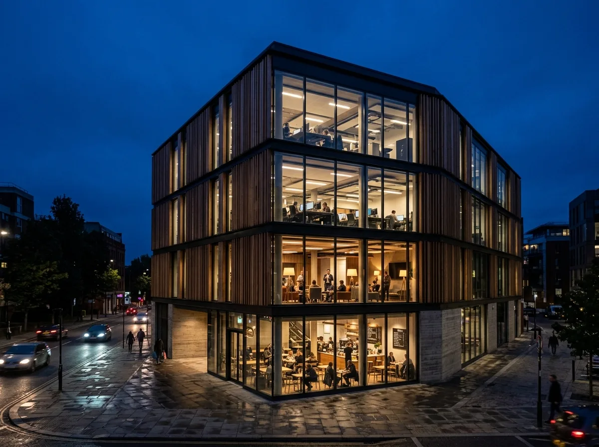 The balance point of the blue hour: The ten minutes when indoor and outdoor brightness are equal