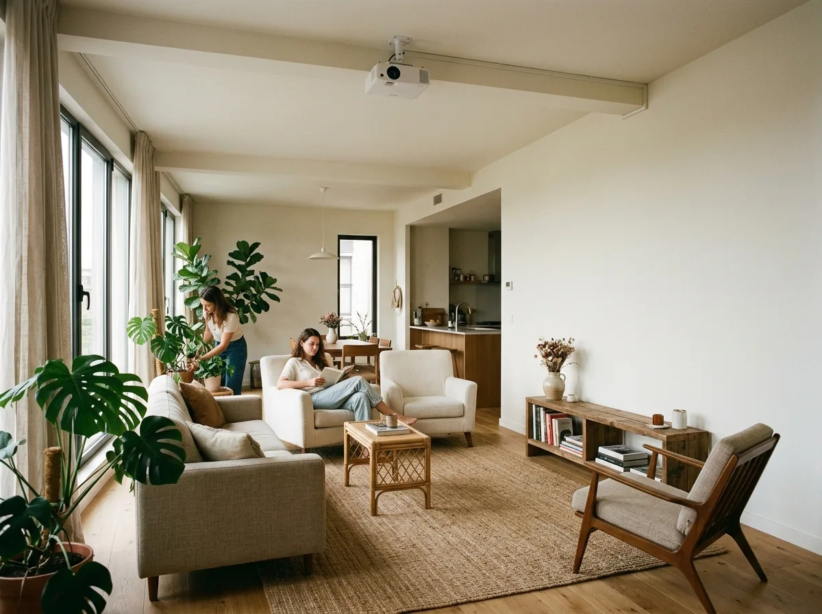 Projection instead of a TV wall