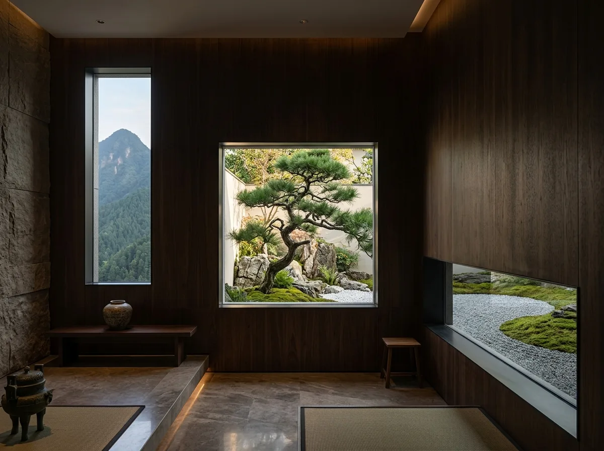額縁のような眺め：全ての開口部が一つを額縁に入れる