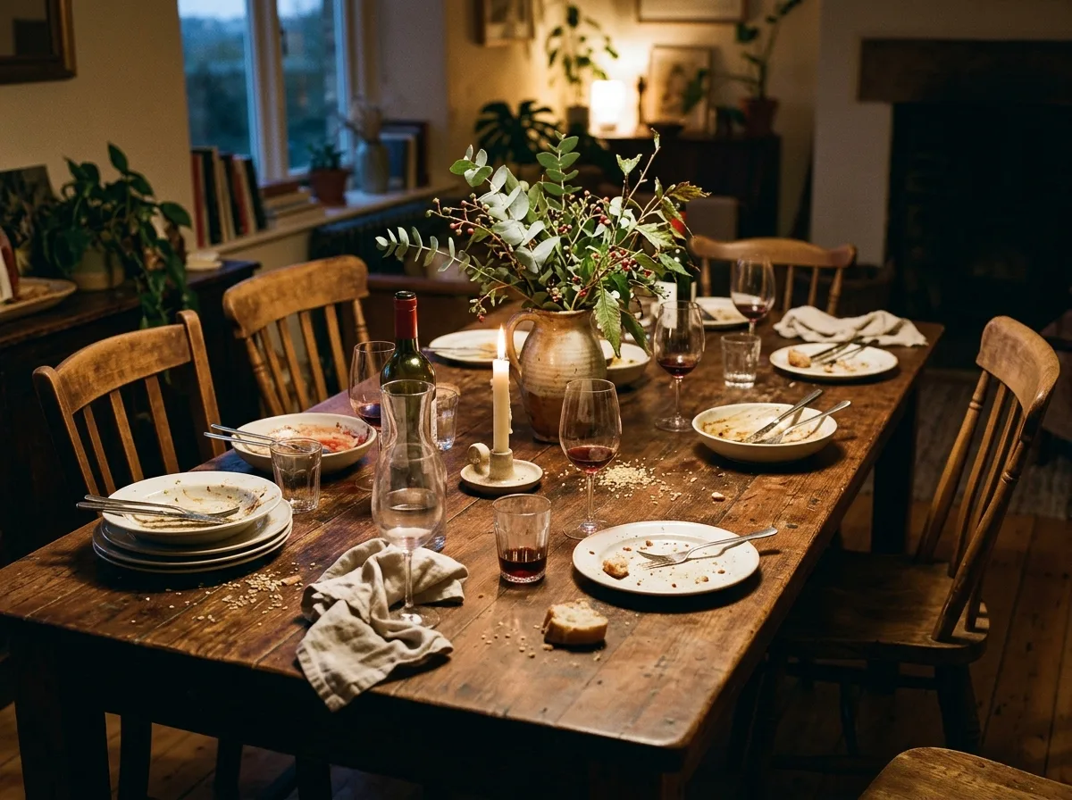 After Dinner: The Uncleared Table