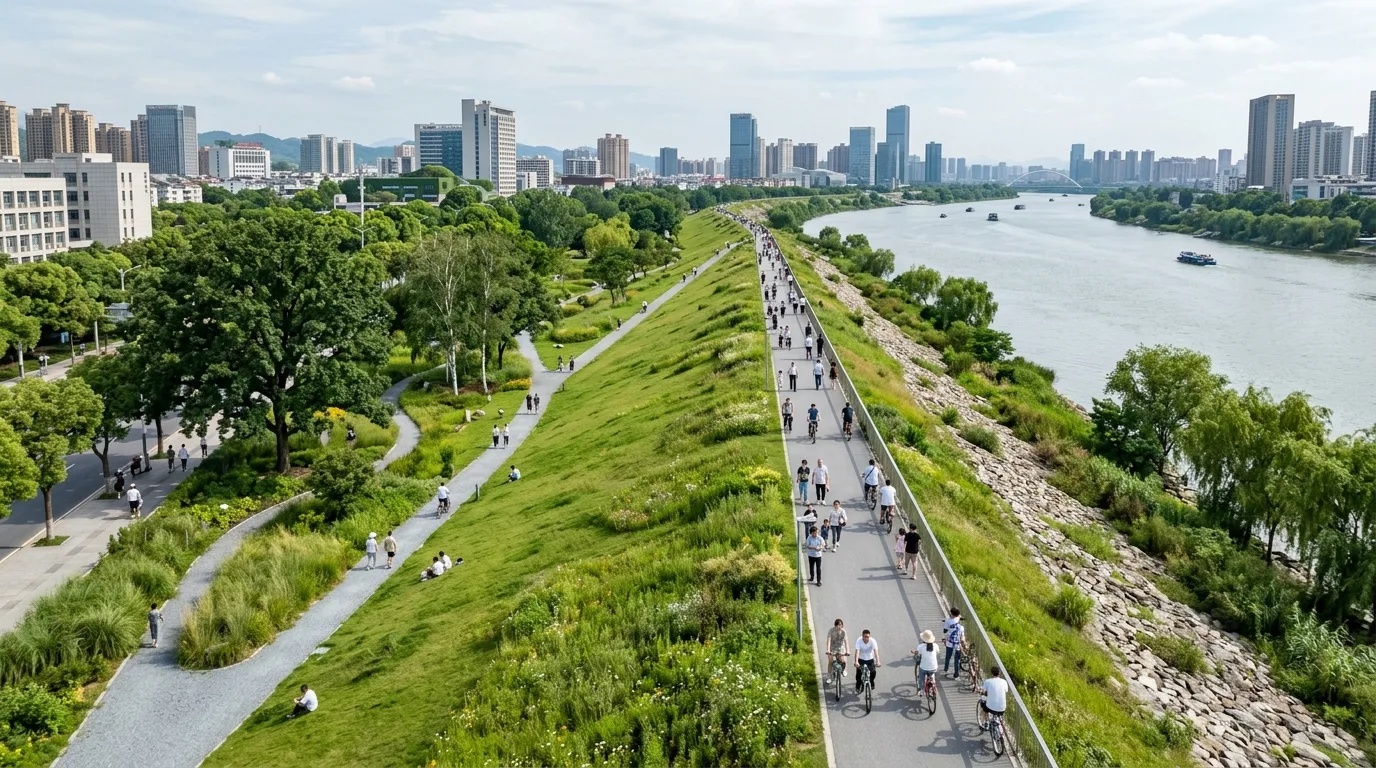 Burying the Embankment into the Topography