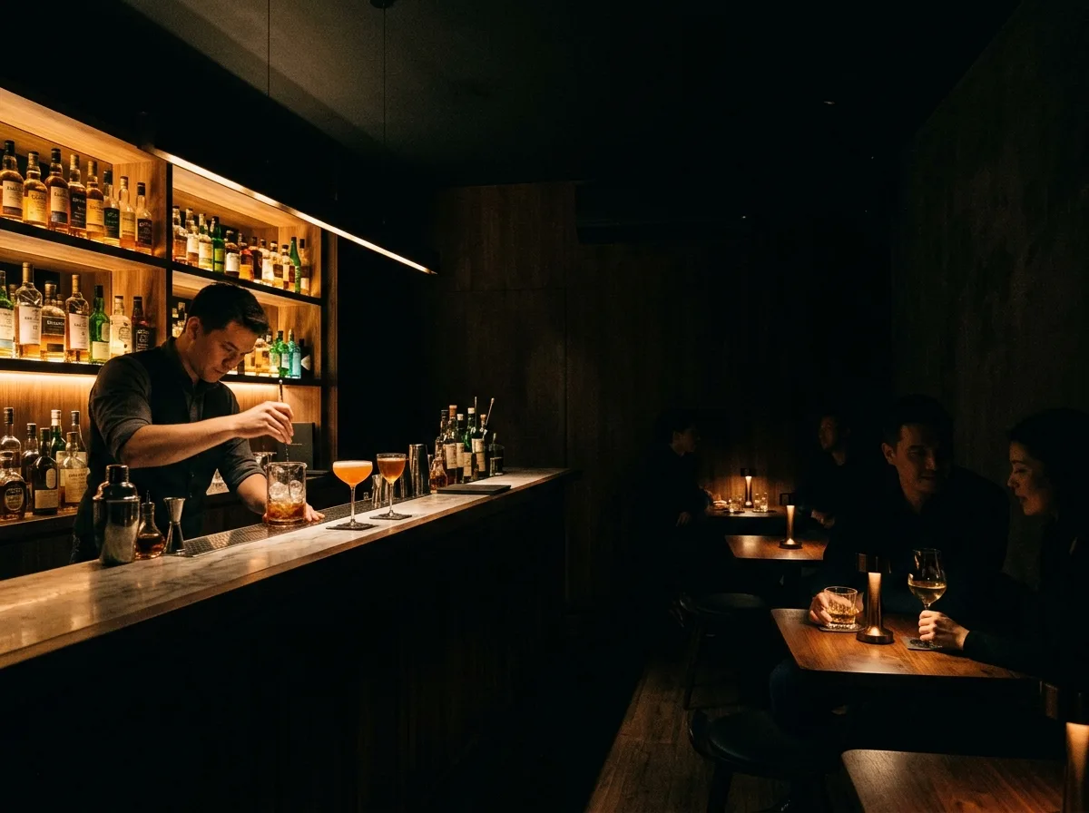 Bar minimum illuminance: Just enough to see your glass