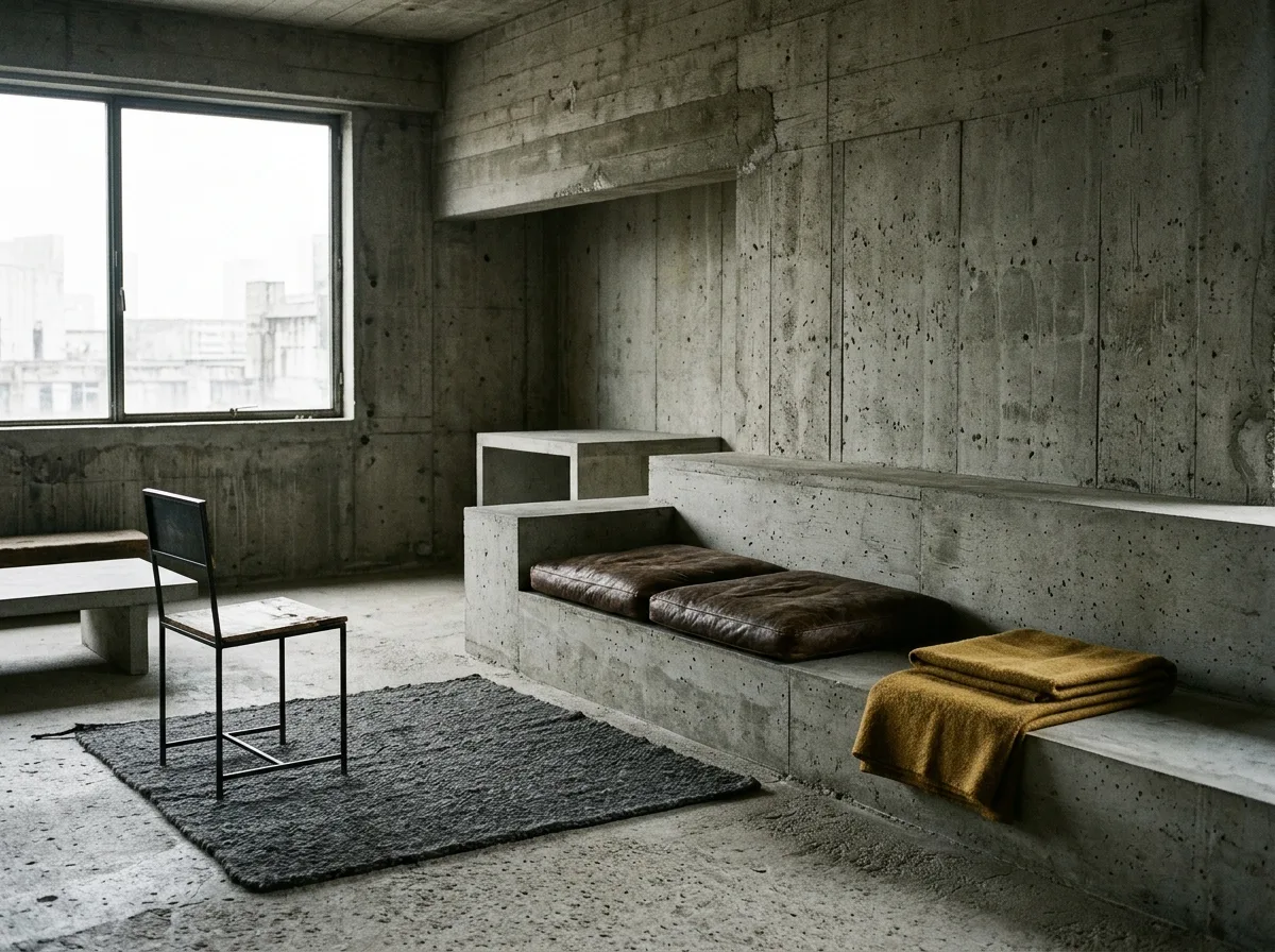 Minimal Textiles: One Rug, a Few Cushions