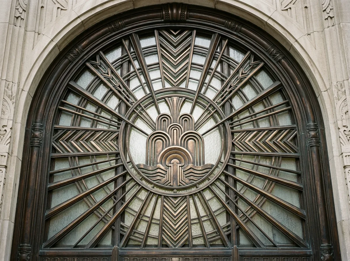 Gate Grille: Geometry Cast in Bronze