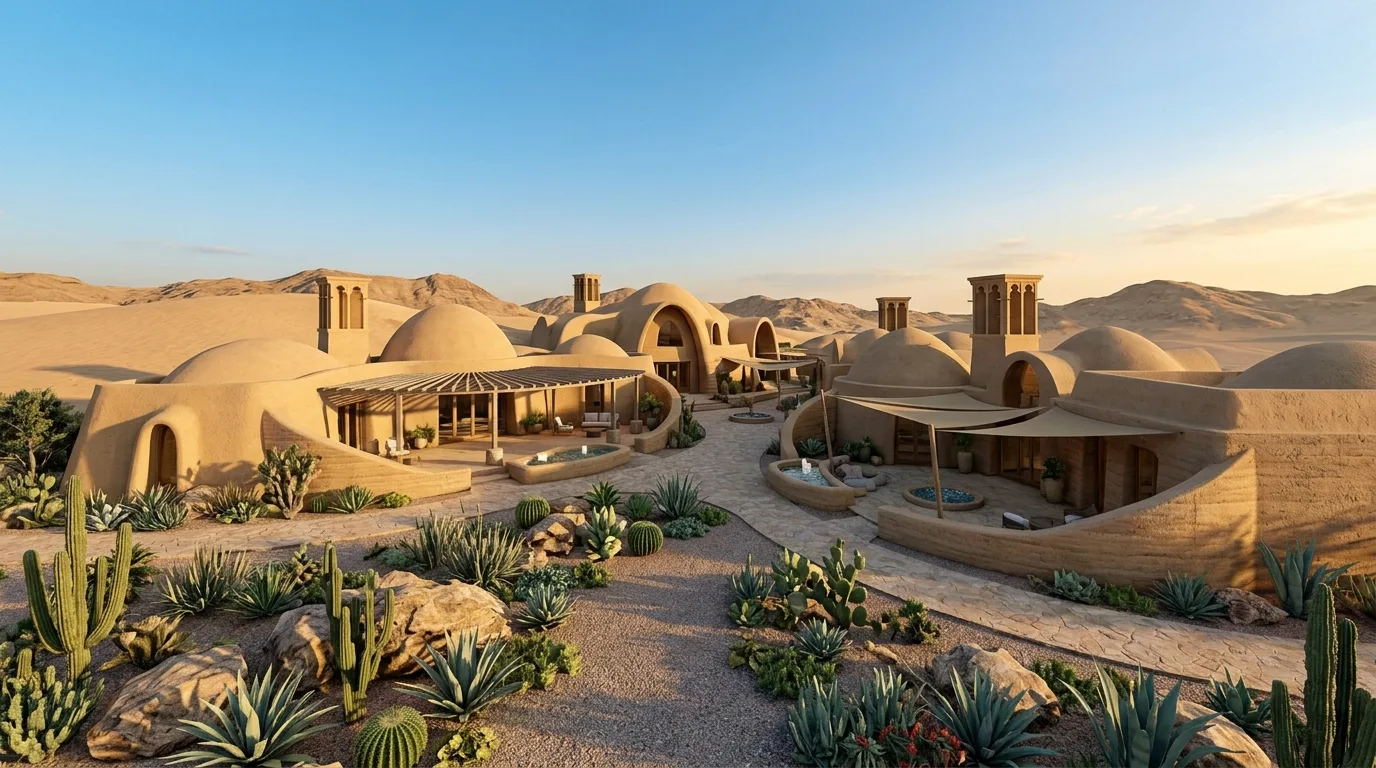 Serene Desert Eco-Shelter