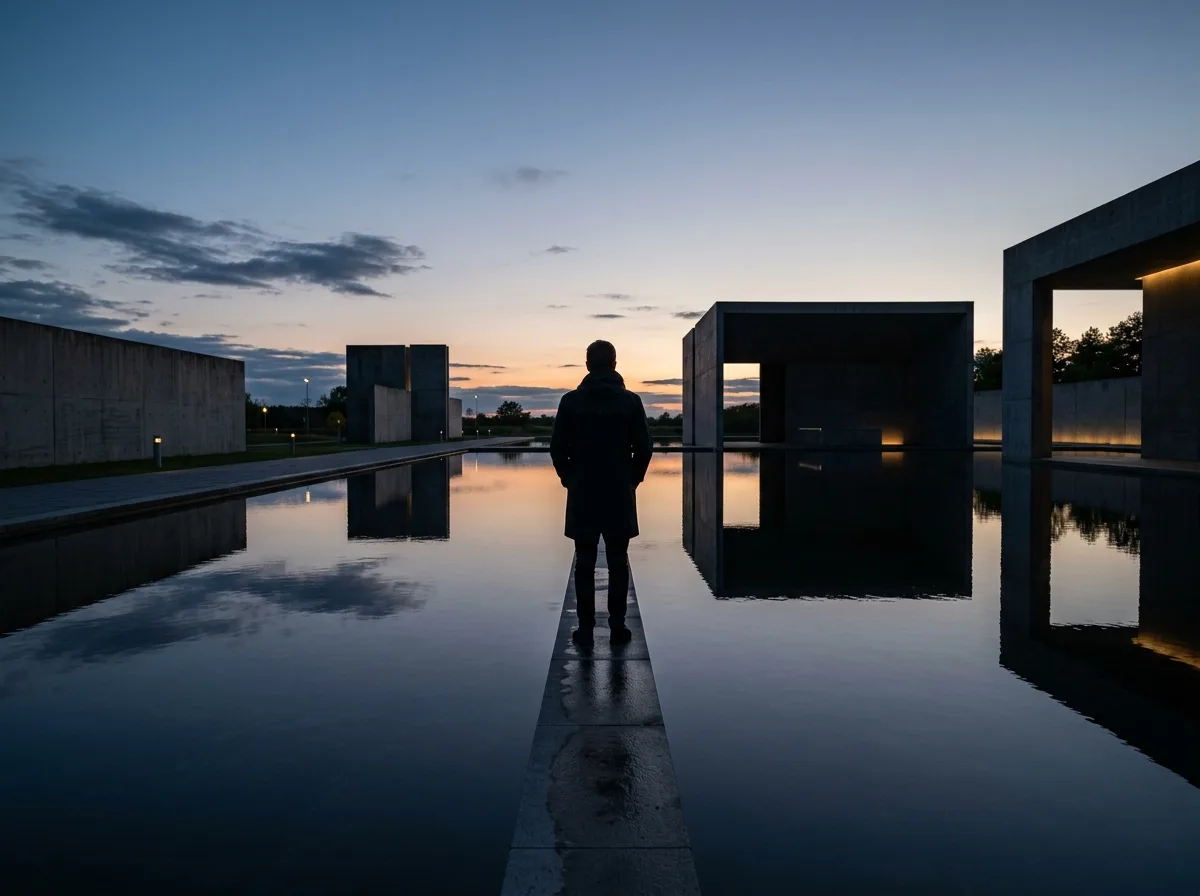 Solitary Contemplation in Water Reflections
