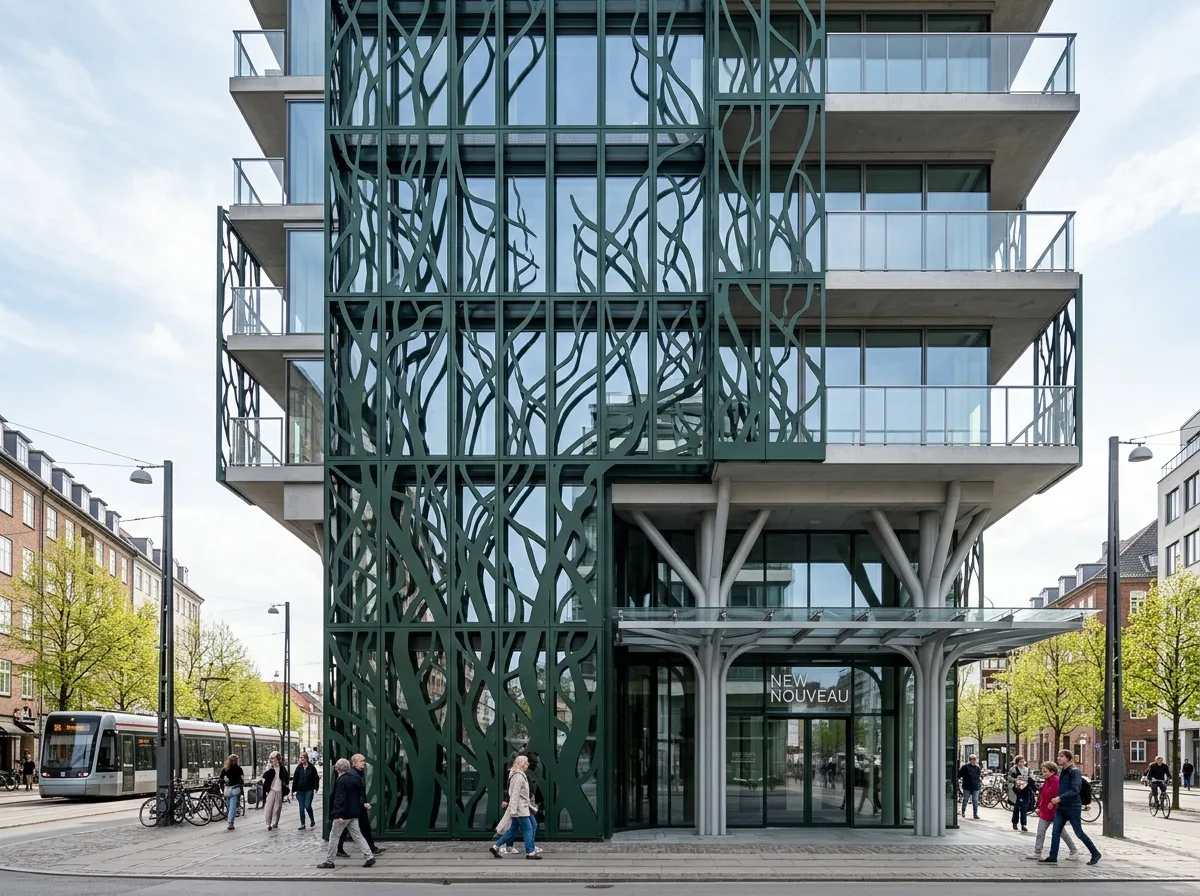 Art Nouveau・Contemporary New Construction: Curves Remain in Structure, Decoration Recedes into Material