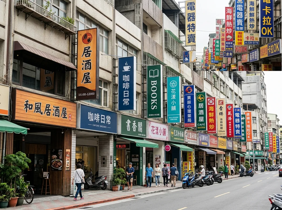 招牌规范：同一尺寸和位置