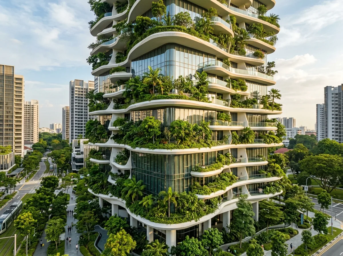 Bosco Verticale: Stacked Planter Balconies and White Sculptural Structure