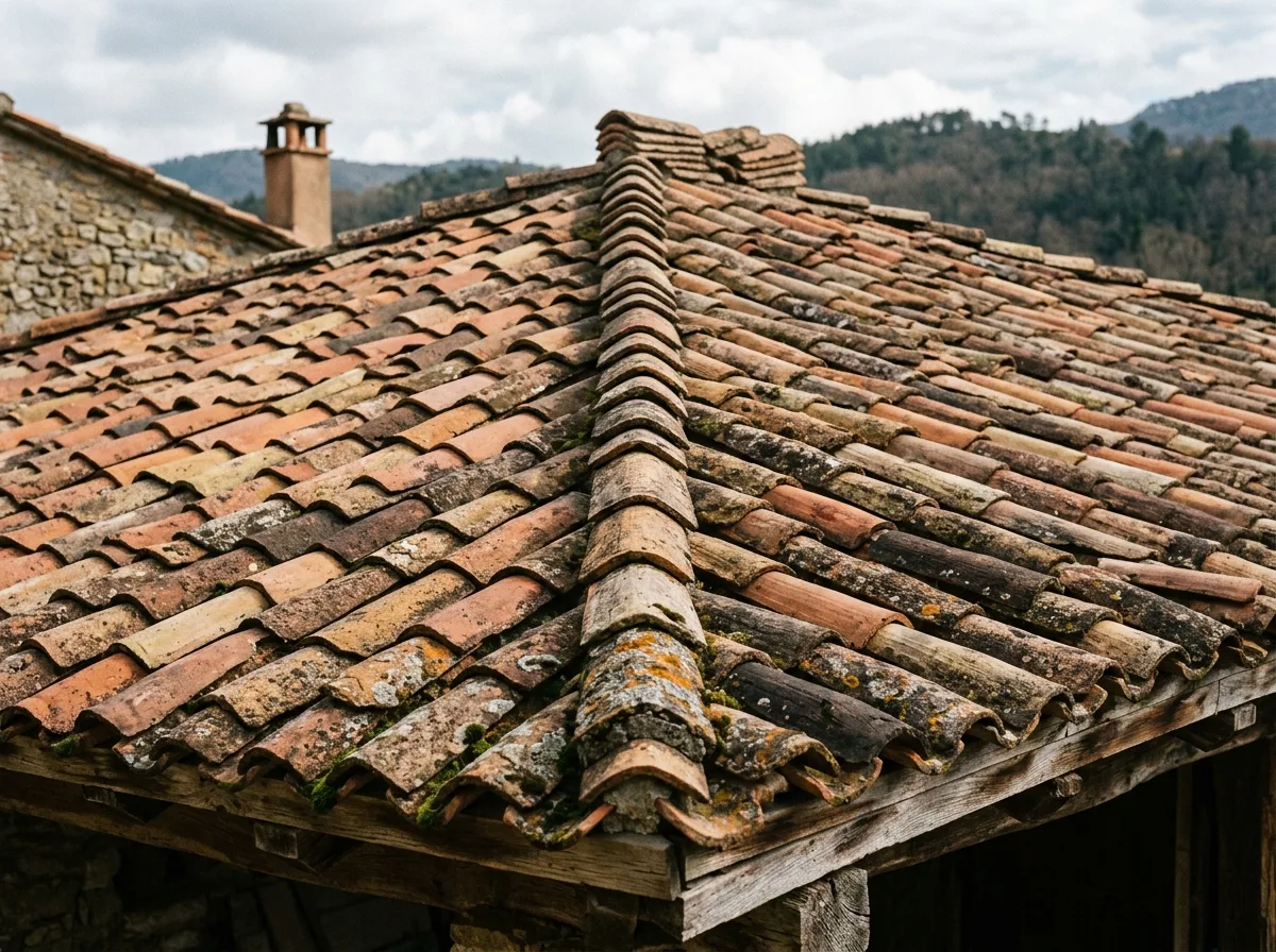 Barrel Tile Roof: Alternating Arches