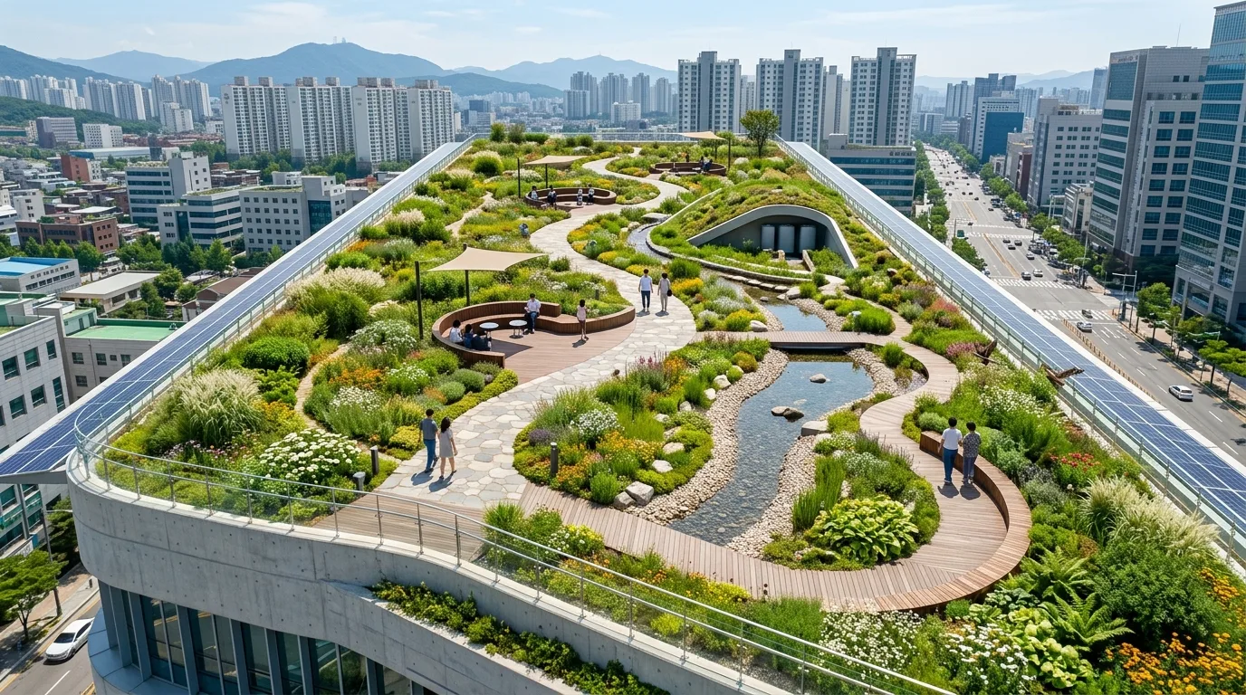 天际绿洲：办公楼屋顶花园