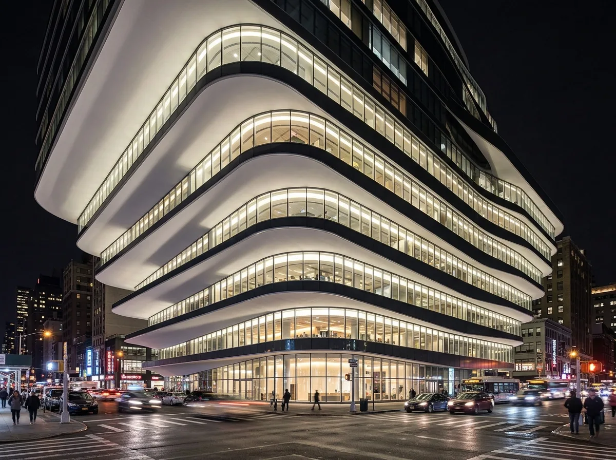 Mendelsohn | Cantilevered Glass at the Corner: The Volume Lifted at the Street's Edge