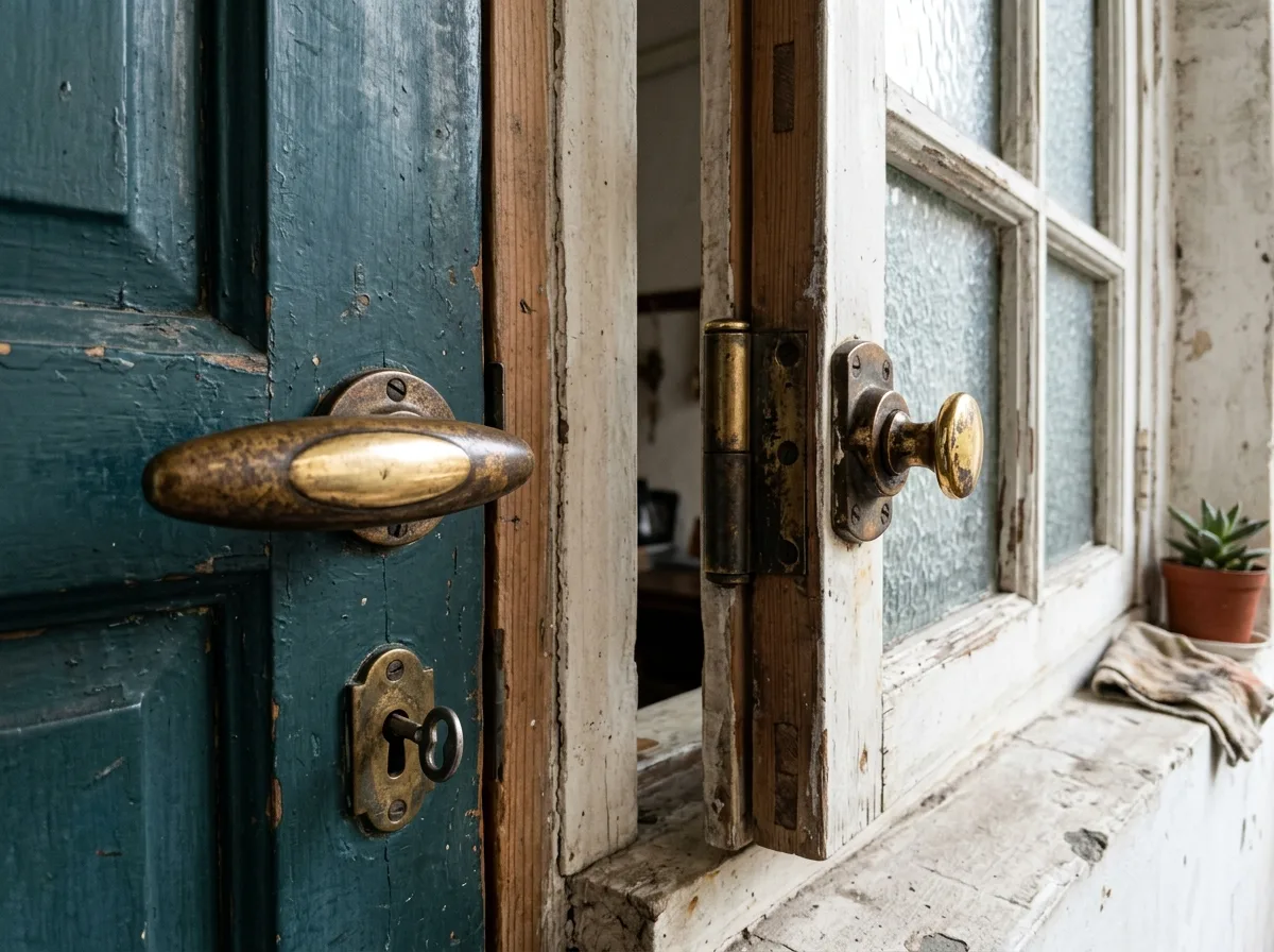 Old Hardware: Olive Knobs and Latches