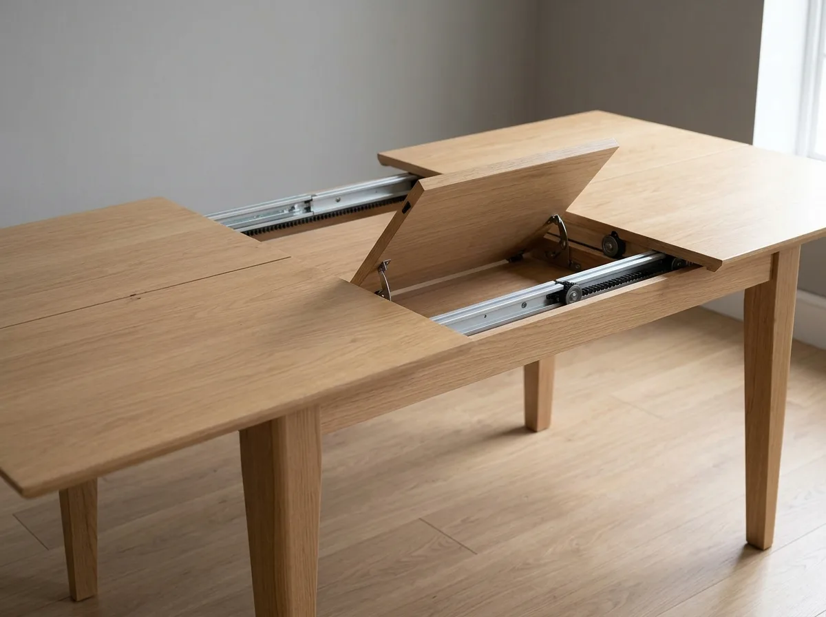 Extendable Dining Table: Mechanisms Should Be Hidden and Functional