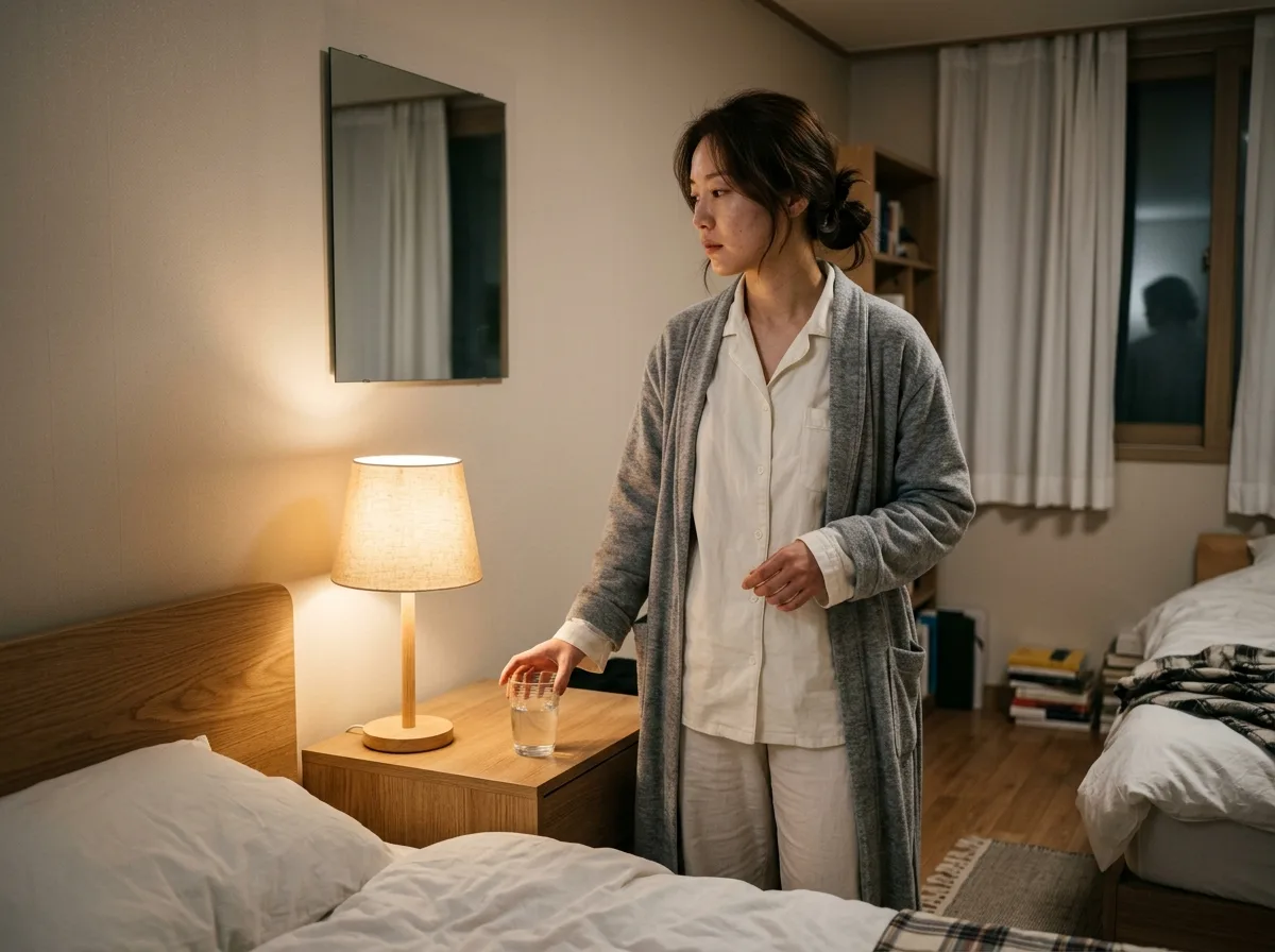 Warm Lamp Bedtime: Nightlife Vibe by the Bedside Table