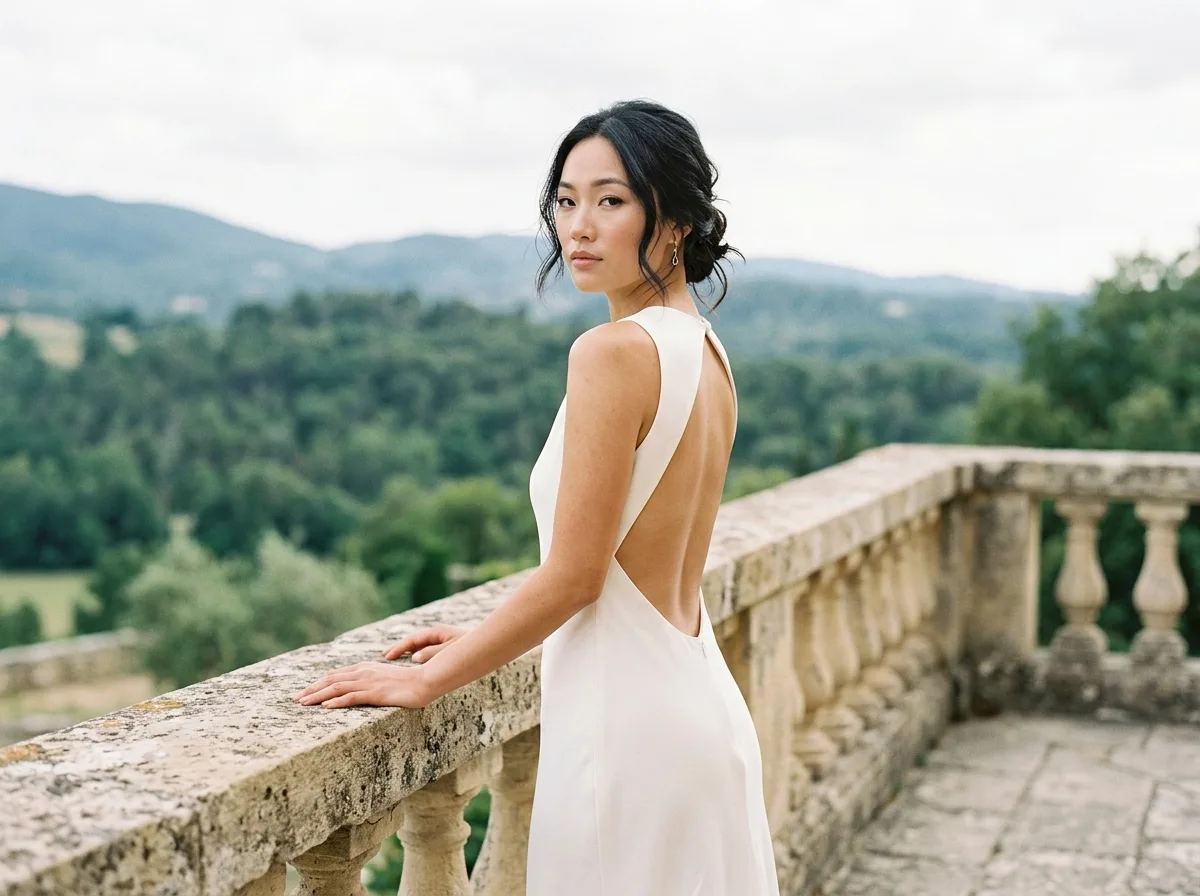 Stone Terrace: A Backward Glance of a Backless Gown