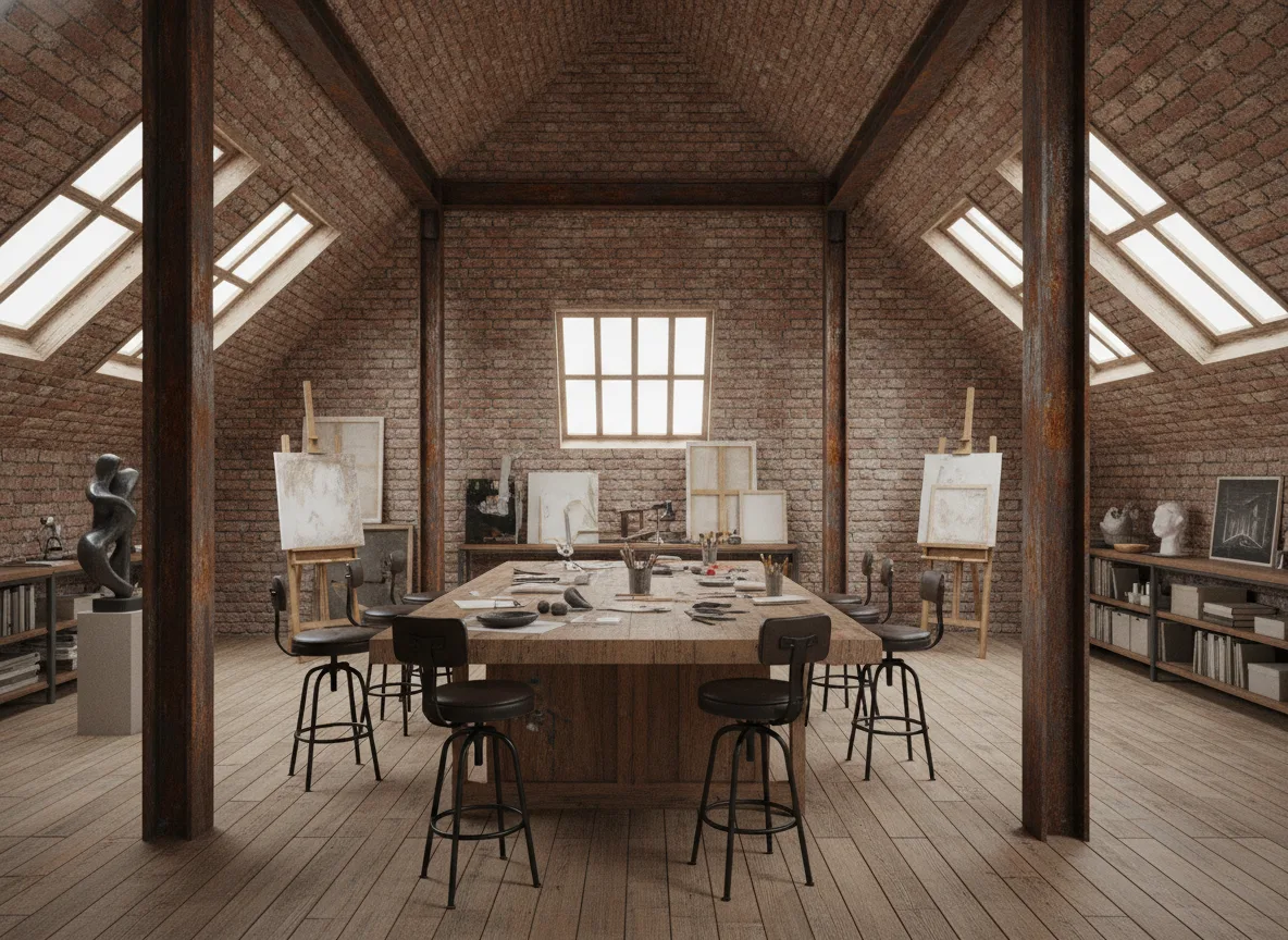 Artist's Loft: Industrial Materials and Object Transformation