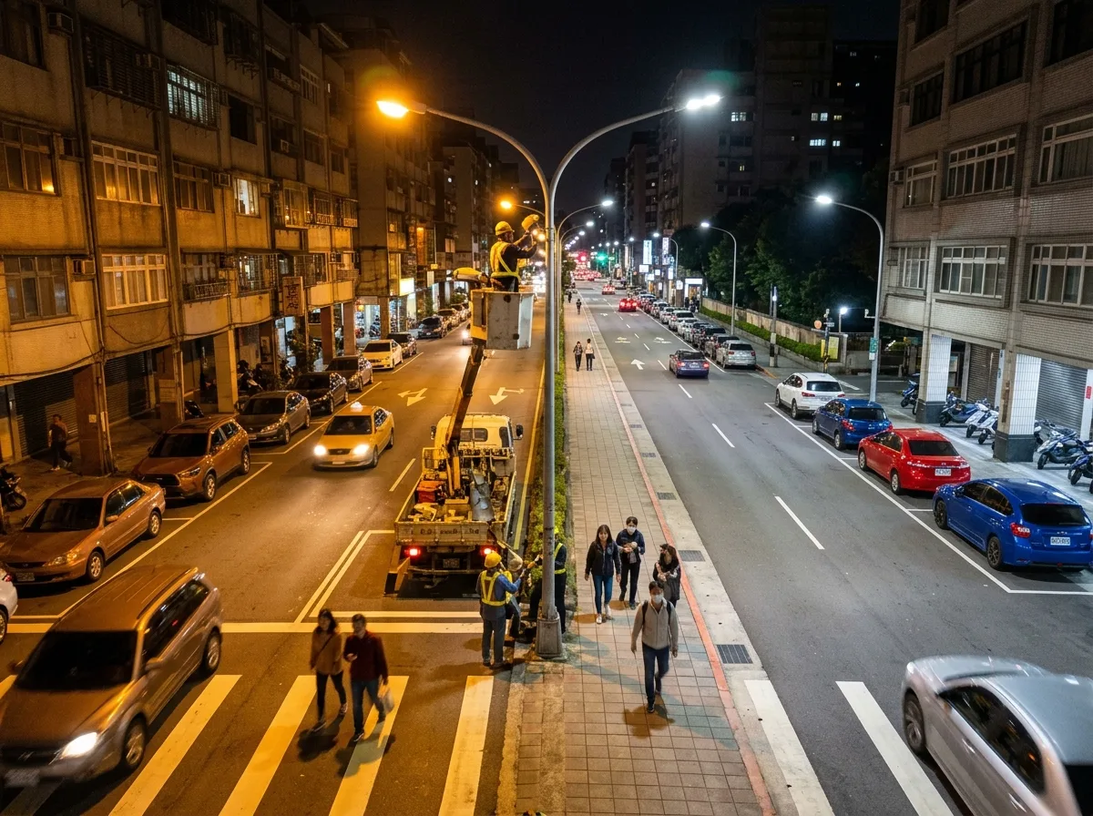 Warm and Cold Cities: The Orange of Sodium Lamps and the White of LEDs
