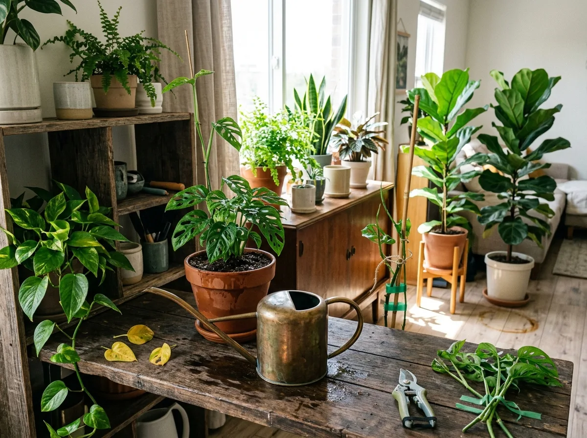 植物の手入れの痕跡：生きているものには人の手が必要