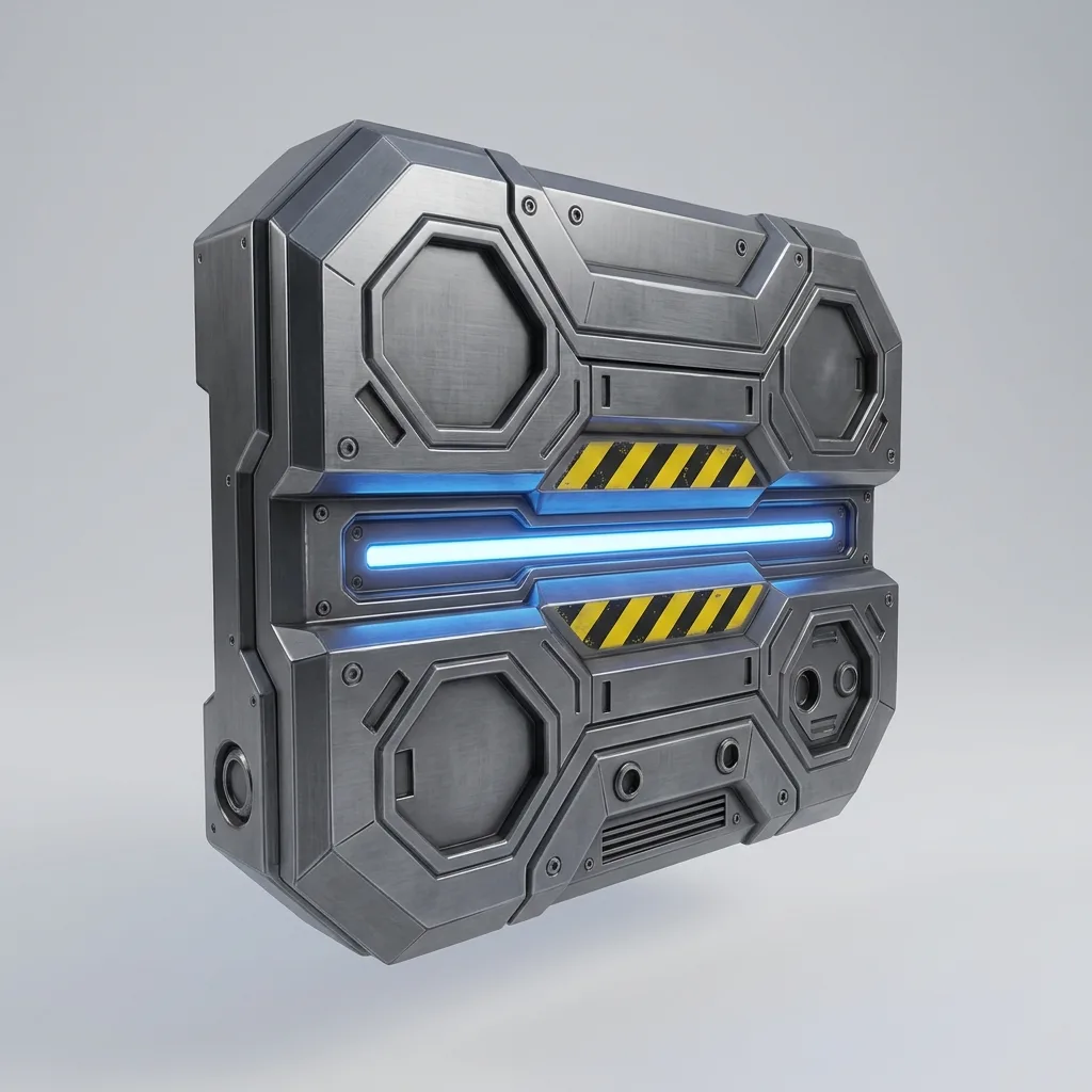 Modular Sci-Fi Style Luminous Wall Panels
