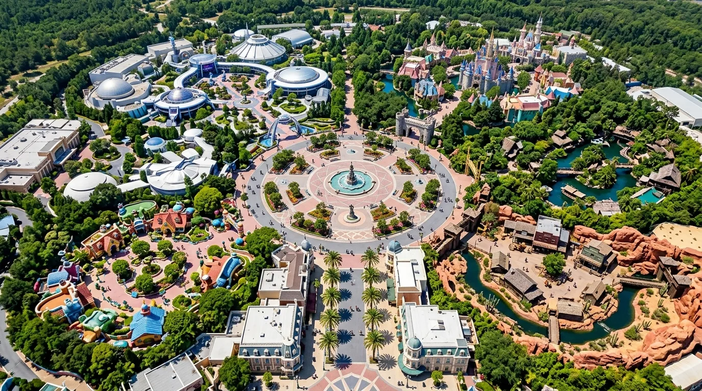 Central Plaza and Radial Zoning: One Center Dictates All Circulation